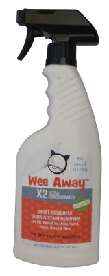 Wee Away X2 Ultra Concentrated Cat Odor & Stain Remover 16 oz