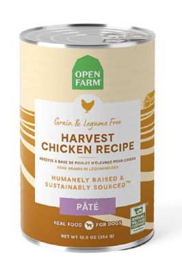 Open Farm Harvest Chicken Pate Canned Dog Food 12 x 12.5 oz