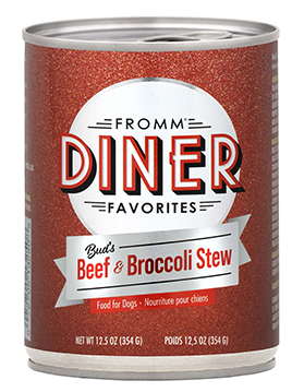 Fromm Diner Favorites Bud's Beef & Broccoli Stew Canned Dog Food - 12x12.5oz