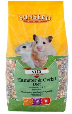 SUNSEED Vita Sunscription Hamster & Gerbil Food - 2.5lb