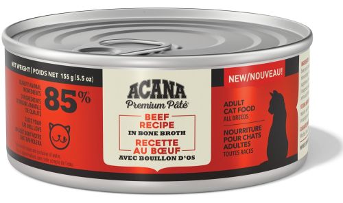 Acana Beef Recipe Premium Pate in Bone Broth Canned Cat Food