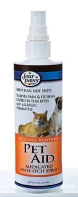 Four Paws Pet Aid Medicated Anti-Itch Spray 8oz