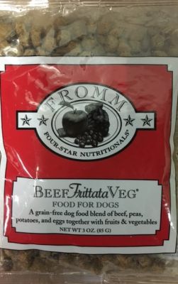 Fromm Four-Star Grain Free Beef Frittata Veg Dry Dog Food - Sample