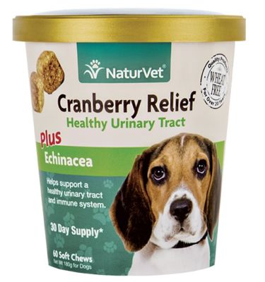 NaturVet Cranberry Relief Plus Echinacea Soft Chew for Dogs