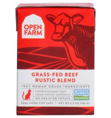 Open Farm Homestead Beef Rustic Blend Wet Cat Food 12 x 5.5oz