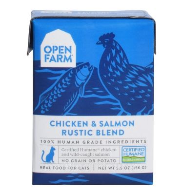 Open Farm Homestead Chicken & Salmon Rustic Blend Wet Cat Food 12 x 5.5oz