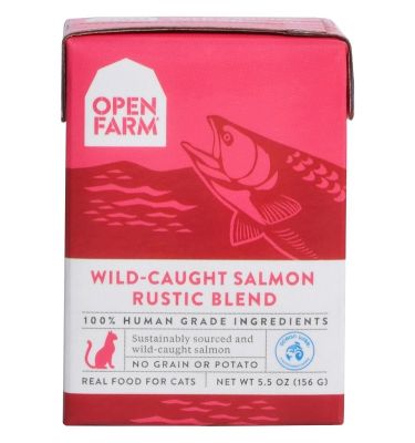 Open Farm Homestead Salmon Rustic Blend Wet Cat Food 12 x 5.5oz