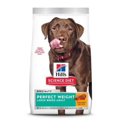 Hill's Science Diet Adult Perfect Weight Chicken Recipe Large Breed Dry Dog Food- 25lbs