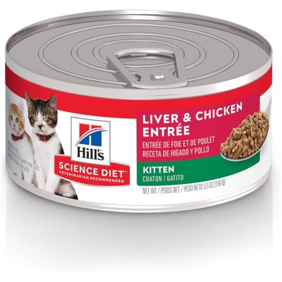 Hill's Science Diet Kitten Liver & Chicken Entree Canned Cat Food
