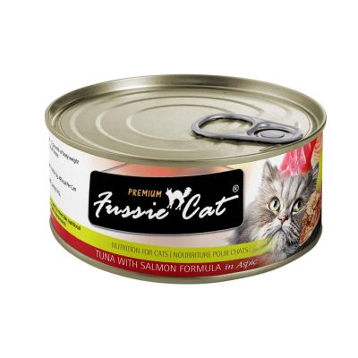 Fussie Cat Premium Tuna With Salmon Recipe In Aspic Canned Cat Food - 24 x 2.82oz