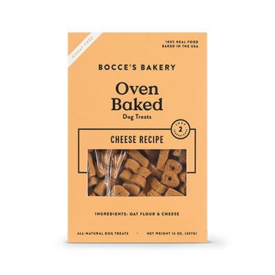Bocce's Bakery Cheese Recipe Oven Baked Dog Treats 14oz