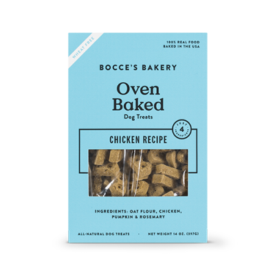 Bocce's Bakery Chicken Recipe Oven Baked Dog Treats 14oz