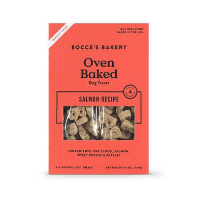 Bocce's Bakery Salmon Recipe Oven Baked Dog Treats 14oz