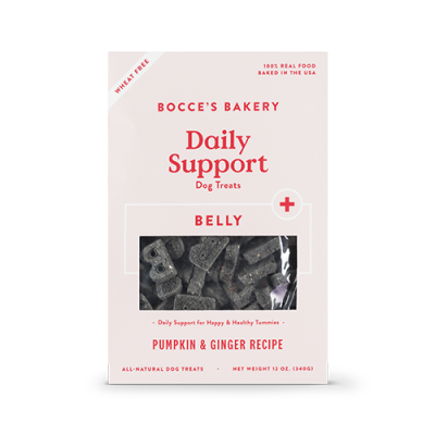 Bocce's Bakery Daily Support Belly Pumpkin & Ginger Recipe Dog Treats - 12oz