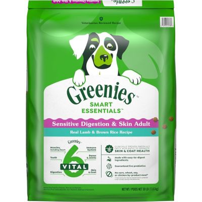 Greenies Smart Essentials Sensitive Digestion & Skin Adult Lamb & Brown Rice Recipe Dry Dog Food