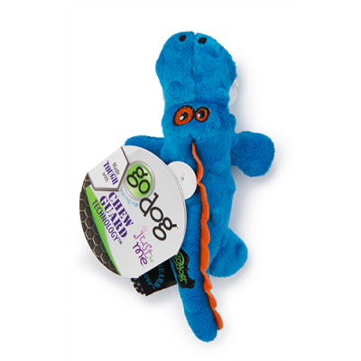 GoDog  Just for Me Gator Blue Dog Toy