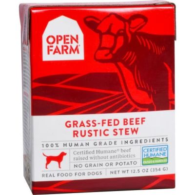 Open Farm Homestead Beef Rustic Stew Wet Dog Food 12 x 12.5oz