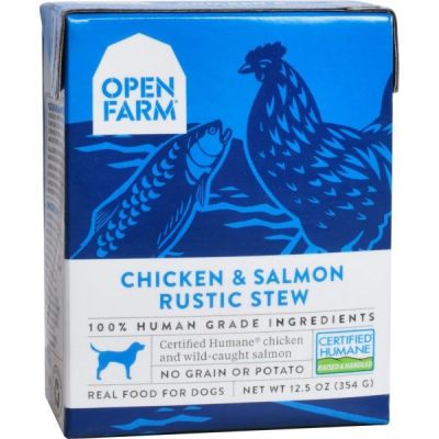 Open Farm Homestead Chicken & Salmon Rustic Stew Wet Dog Food 12 x 12.5oz