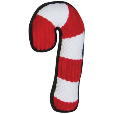FouFou Dog Candy Cane Cookie Cutter Dog Toy