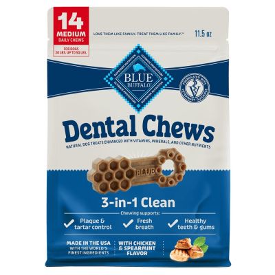 Blue Buffalo Chicken & Spearmint Dental Chews Dog Treats
