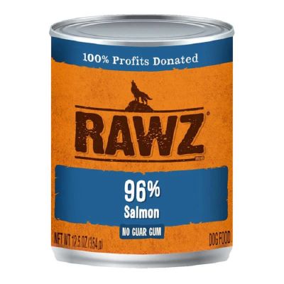 RAWZ 96% Salmon Canned Dog Food 12 x 12.5 oz