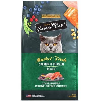 Fussie Cat Market Fresh Salmon & Chicken Meal Recipe Dry Cat Food