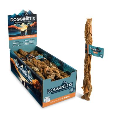 DOGGINSTIX Braided Beef Tripe 12" - 15ct