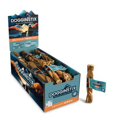 DOGGINSTIX Braided Beef Tripe 6" - 30ct