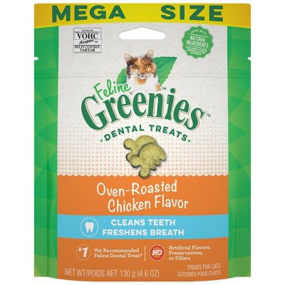 Greenies Feline Oven Roasted Chicken Flavor Dental Cat Treats