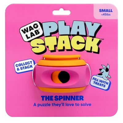 WAGLAB Play Stack The Spinner Interactive Dog Toy