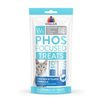 Weruva Wx Phos Focused Chicken & Tilapia Formula Lickable Cat Treats 5 x 14g
