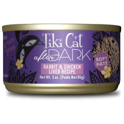 Tiki Cat After Dark Grain Free Soft Pate Rabbit & Chicken Liver Recipe Canned Cat Food
