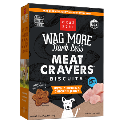 Cloud Star War More Bark Less Meat Cravers Biscuts With Chicken & Chicken Jerky Dog Treats 12 x 12oz