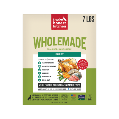 The Honest Kitchen Wholemade Whole Grain Chicken & Salmon Recipe Dehydrated Puppy Dog Food