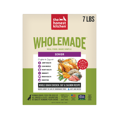 The Honest Kitchen Wholemade Whole Grain Chicken, Oat & Salmon Recipe Dehydrated Senior Dog Food