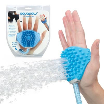 Aquapaw Pet Bathing Tool - Pet Shower Sprayer and Scrubber in-One