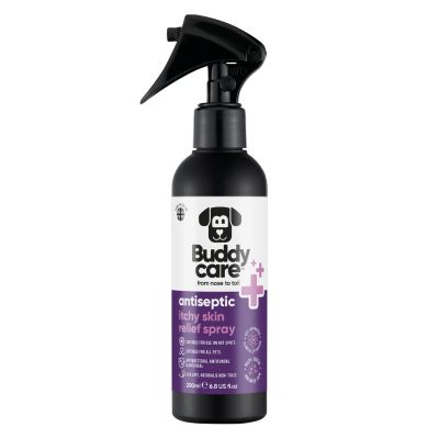 Buddycare Antiseptic Itchy Skin Relief Spray for Dogs & Cats - 6.76 fl oz (200 ml)