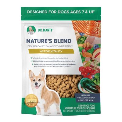 Dr. Marty Nature's Blend Active Vitality Grain Free Freeze-Dried Raw Dog Food - 16oz