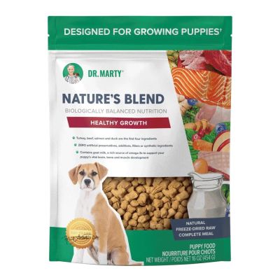 Dr. Marty Nature's Blend Healthy Growth Grain Free Freeze-Dried Raw Dog Food - 16oz
