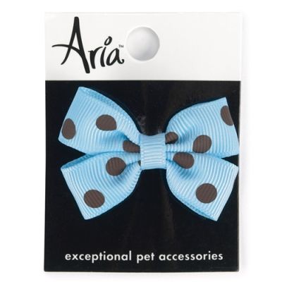 Aria Pastel Polka Dot Bows Clip Strip