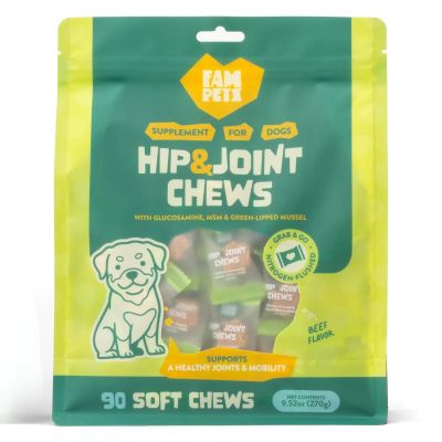 FAM PETS Hip & Joint Soft Chews for Dogs