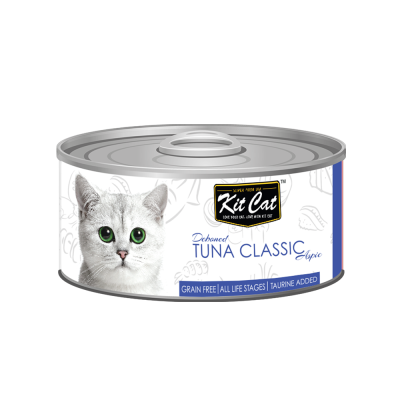 Kit Cat Deboned Tuna Classic Aspic Canned Cat Food - 24x80g
