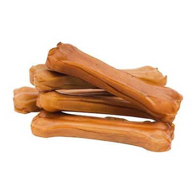 Rollover Pressed Porkhide Bones Dog Treat in Bulk Case