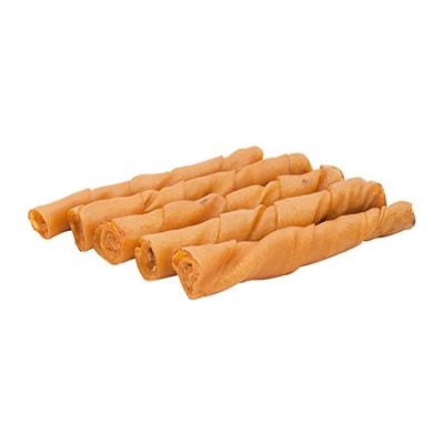 Rollover Porkhide Twists Dog Treat in Bulk Case
