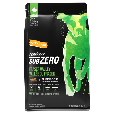 Nutrience Grain Free Subzero Healthy Puppy - Fraser Valley Dry Dog Food-22 lbs