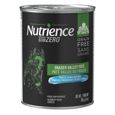 Nutrience Grain Free Subzero Pate for Puppies - Fraser Valley Canned Dog Food 12x13oz