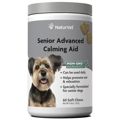 NaturVet Senior Advanced Calming Aid Soft Chews For Dogs