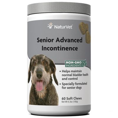 NaturVet Senior Advanced Incontinence Soft Chews For Dogs