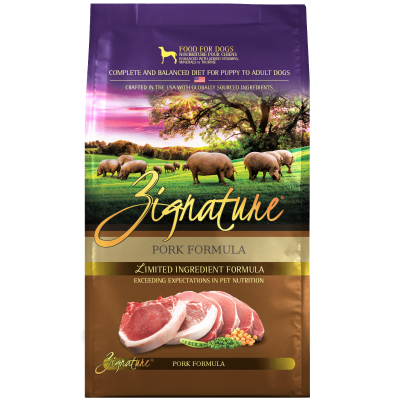 Zignature Limited Ingredient Pork Formula Dry Dog Food