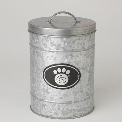 PetRageous Designs Galvanized Pet Treat Jar
